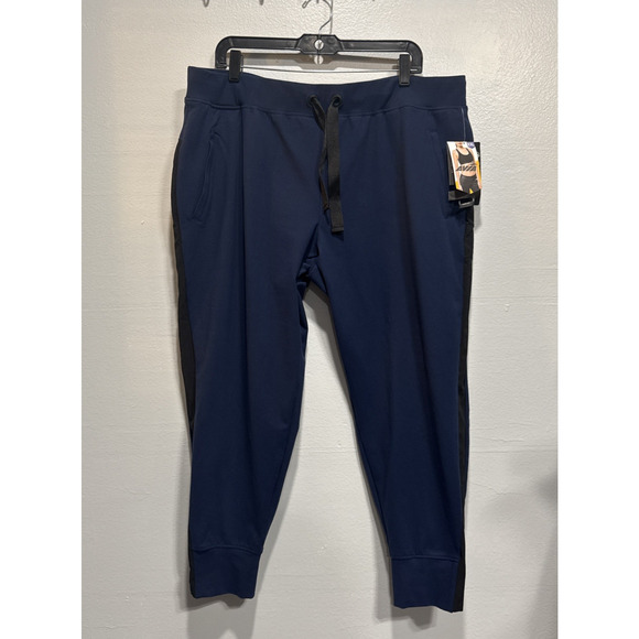 Avia Crop Jogger Pants Activewear Drawstring Semi Fitted Womens XXL (20) Blue - Picture 1 of 15